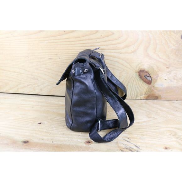 American Leather Co Backpack Black Leather Liberty Bag - Picture 2 of 12